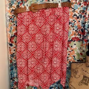 Faded glory skirt with belt